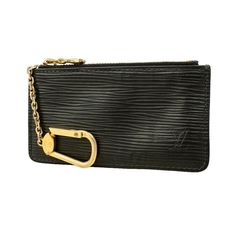 Louis Vuitton Epi Leather Pochette Clé Wallet/Coin Case M63802 Noir (Men's/Wo...